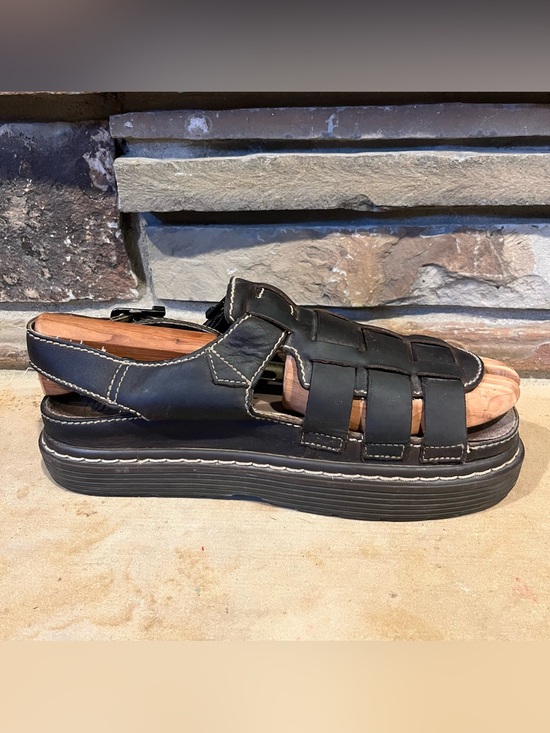 Vintage Y2K Skechers Brown Leather Woven Fisherman Sandals main image 7